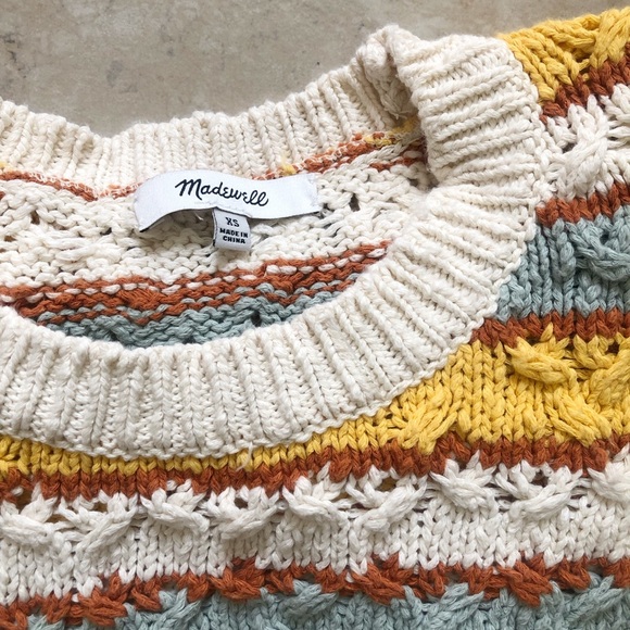 MADEWELL Carrington knitted stripes top - Picture 4 of 5